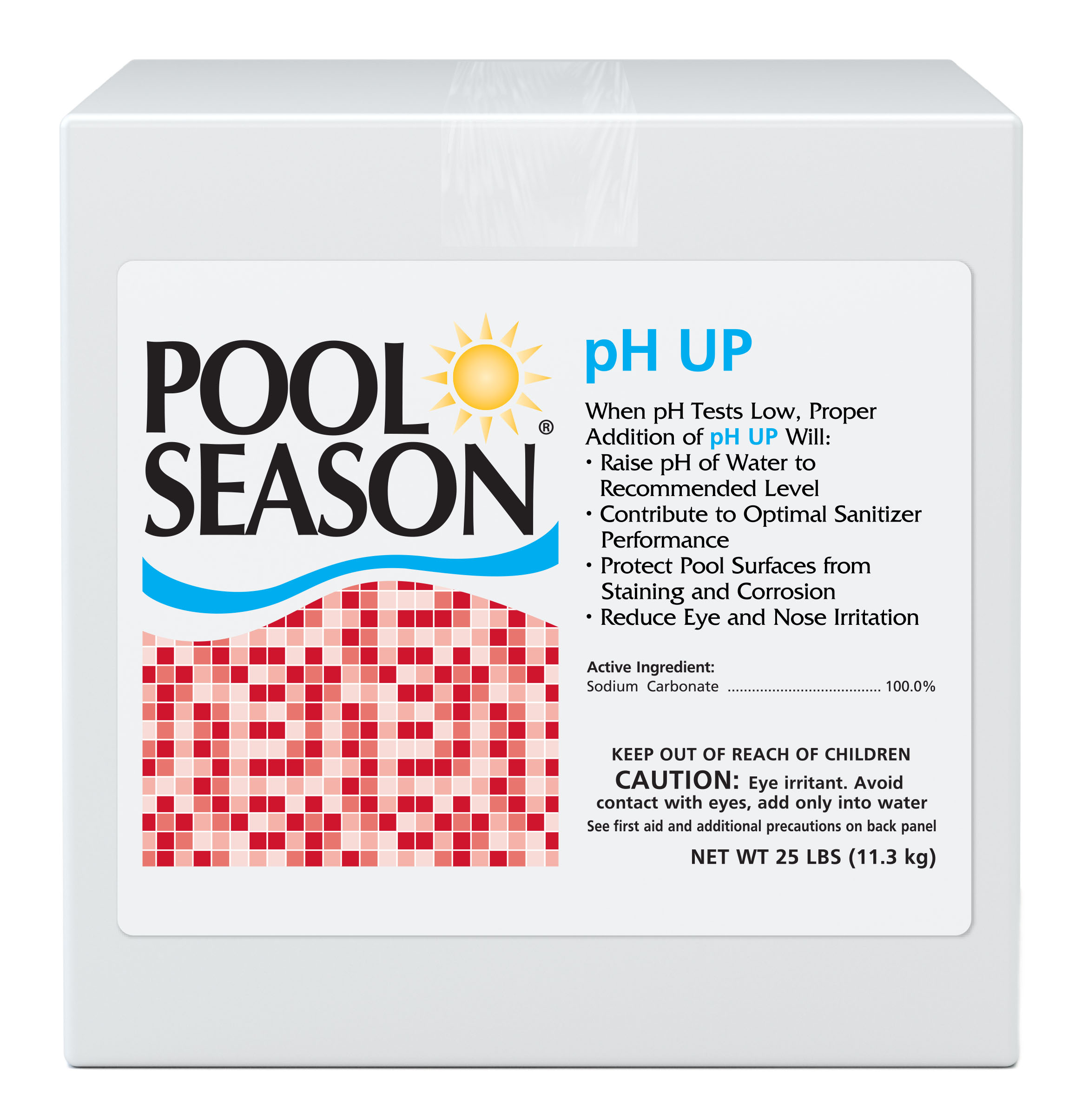 HGH-50-7124  - 25lb Pool Season Ph UP - HGH-50-7124